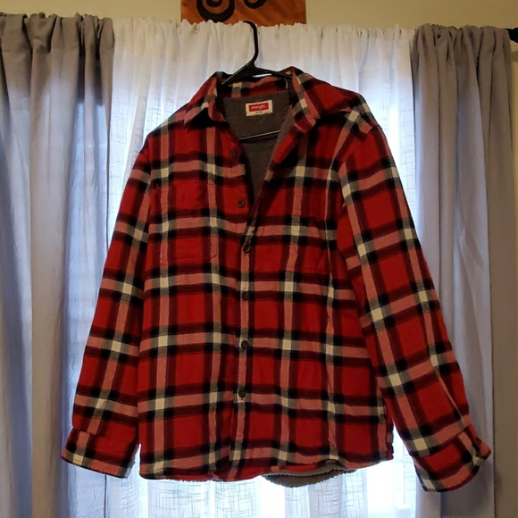 wrangler lined flannel